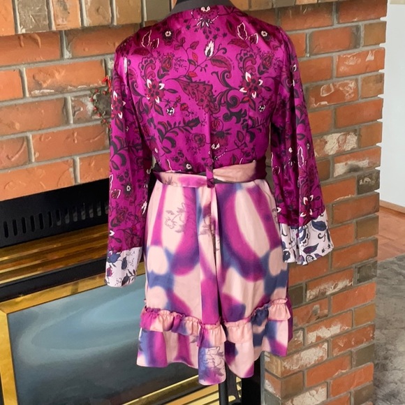 Odd Molly silk wrap top M - Picture 10 of 14